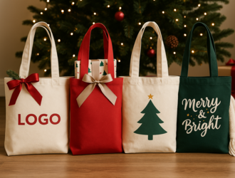 Vánoční látkové tašky