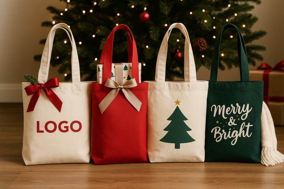 Vánoční látkové tašky
